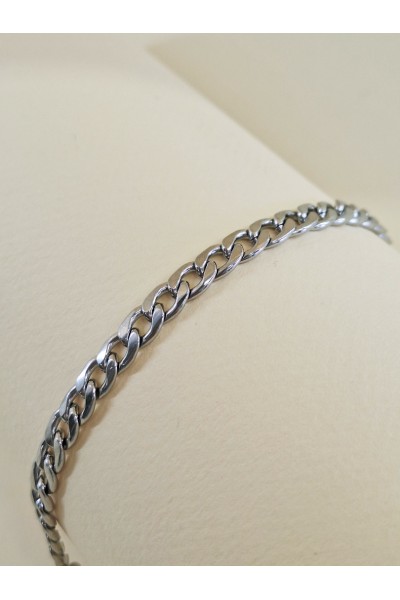 Ατσάλινη αλυσίδα ασημί
