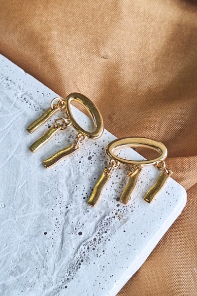 Aeris επίχρυσο σκουλαρίκι  Aeris επίχρυσο σκουλαρίκι