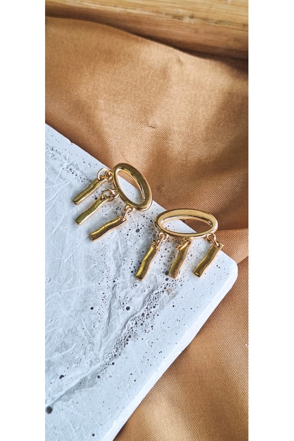 Aeris επίχρυσο σκουλαρίκι  Aeris επίχρυσο σκουλαρίκι