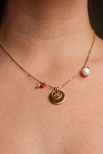 Charmed 26 κολιέ γούρι χρυσό Charmed 26 κολιέ γούρι χρυσό