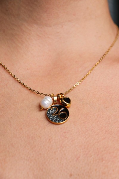 Lucky Spark κολιέ γούρι 2026 μαύρο Lucky Spark κολιέ γούρι 2026 μαύρο