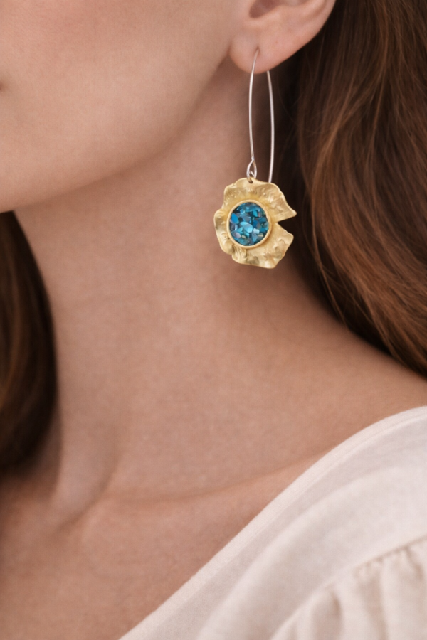 Boho Verde σκουλαρίκι