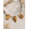 Golden Luster κολιέ με charms