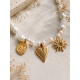Golden Luster κολιέ με charms